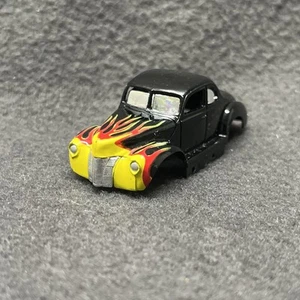 Tyco ‘40 Ford Coupe Body Only Ho Slot Car Black W/ Flames Hot Rod Magnum 440 Hp7 - Picture 1 of 6