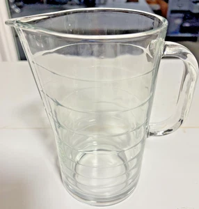 Ikea Svepa Clear Pitcher Ribbed Rings 32oz Made in Italy 10288 - Picture 1 of 4
