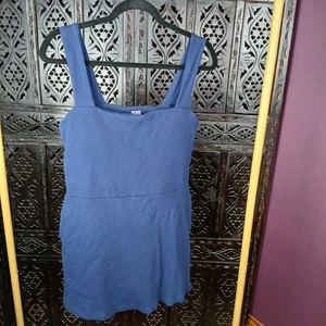 PINK Victoria’s Secret Kleid dunkelblau XL gerippt eckiger Ausschnitt aktiv ärmellos VS - Bild 1 von 7