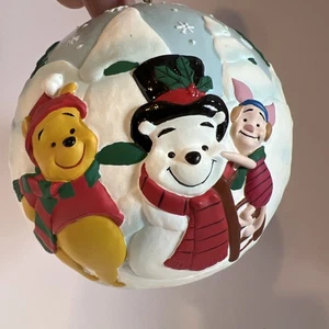Winnie Puuh und Freunde Weihnachtskugel Ornament Walt Disney World Ferkel - Bild 1 von 10