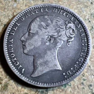 Great Britain 1875 British One Shilling Y-102 - Picture 1 of 2