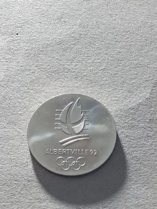 Olympiade Albertville 1992 Frankreich CuNi-Medaille ca. 40,9 mm ca. 34,31 g - Bild 1 von 2