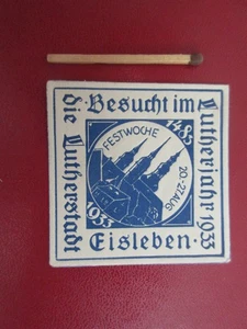Eisleben:   Reklamemarke :  Besucht Eisleben imLutherjahr 1933 - Bild 1 von 1