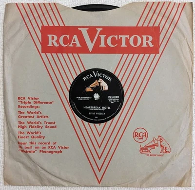 Elvis Presley HEARTBREAK HOTEL/ I WAS THE ONE shellac 78 rpm 10" RCA 20-6420 - Image 1 of 4