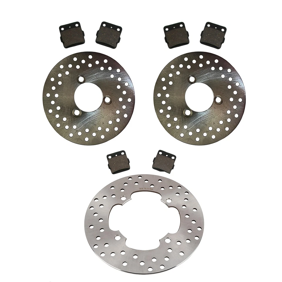 Front & Rear Disc Brake Rotors & Brake Pads for Honda TRX400EX, TRX400X Sportrax - Image 1 of 1