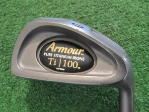 TOMMY ARMOUR Ti-100 TITANIUM 7 IRON, ARMOUR Ti-100 REGULAR FLEX GRAPHITE SHAFT - Picture 1 of 16