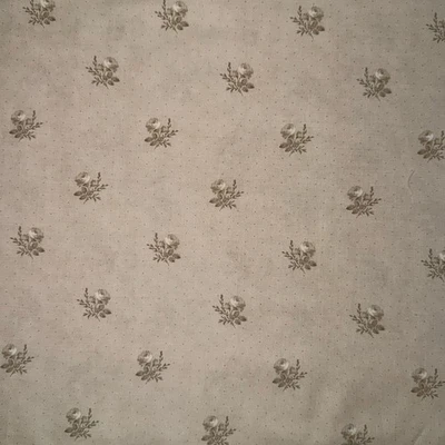 白色玫瑰灰褐色-Minick & Simpson Ridgewood适用于Moda面料-1/2码 — 第 1/4 张图片