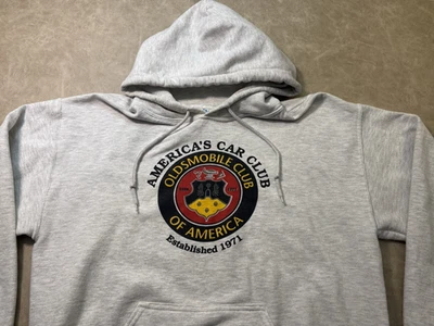 Vtg GM Oldsmobile Outdoor Car Club Hoodie Adult Large - Image 1 of 4