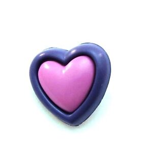 Double Heart Novelty Buttons for Sewing Crafting Quilting 0.75" 20mm 2 Colors 