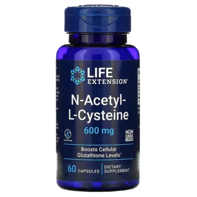 Life Extension, N-ACETILCISTEÍNA (NAC) 600 mg, 60 cápsulas vegetais - Imagem 1 de 4