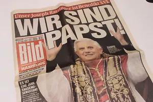 Bildzeitung BILD 20.04.2005 Wir sind Papst Joseph Ratzinger Benedikt Kirche - Bild 1 von 1