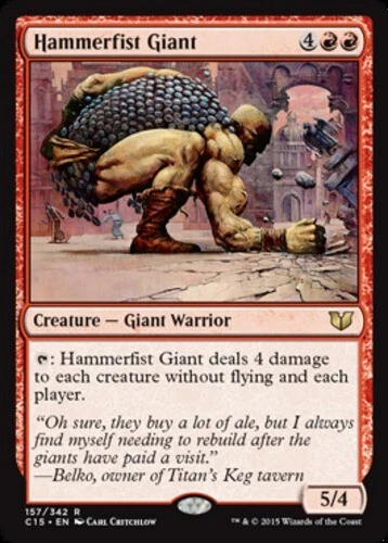 x1 Hammerfist Giant R MTG Commander 2015 M/NM, English - Image 1 of 1