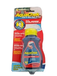 Test strips bromine pH hardness alkalinity pool spa Aquachek - Picture 1 of 2