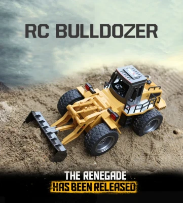 New Huina 1532 RC Wheel Loader With Alloy Bucket 1:18 RTR USA Stock - Image 1 of 4
