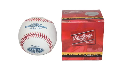 Rawlings Official 2008 Home Run Derby Logo Baseball Unsigned Rare in BOX Yankees Cover