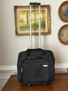 Targus Laptop Rolling Briefcase Black Polyester - Picture 1 of 10