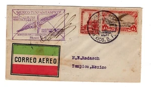 Mexico Airmail Flight 1928 Mexico City - Tampico Autographed #6a - Picture 1 of 2
