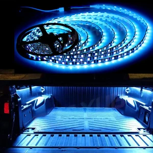 16.4ft 12V Ice Blue 2835 LED Lighting Kit for Truck Cargo Bed Trunk Light Strip - Picture 1 of 9