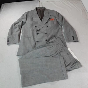 Alexandre London Suit Mens 44 Gray Blazer Pants Wool 2 Piece Set Pant 39x31 - Picture 1 of 24