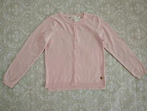 H&M 6-8Y Girl Pink Cardigan Sweater Easter Spring Heart - Picture 1 of 3