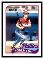 1989 Topps Traded #49T TOM HERR Philadelphia Phillies