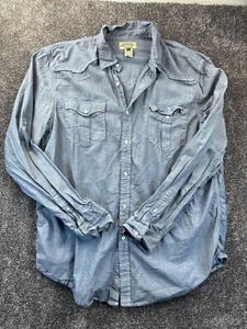 American Rag Mens XL Denim Button-Up Shirt 100% Cotton - Picture 1 of 12