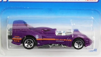 Hot Wheels 1/64 1995 Power Rocket No351 1994 5 Spoke Variant Purple - Image 1 of 3