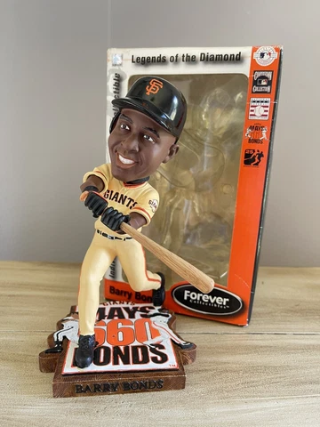 BARRY BONDS San Francisco Giants 660 Home Run Club (Willie Mays) Bobblehead NIB! Cover
