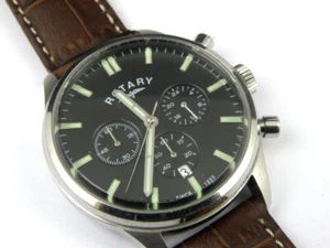 Rotary Men's GB00640/04 42mm Military Chrono Watch - 50m - Picture 1 of 8