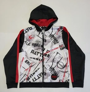 AND1 Athletic Full Zip Hooded Sweatshirt Boys XXL (18) Battle Ground Graffiti - Picture 1 of 12