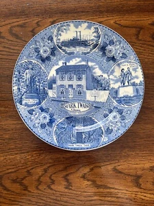 Mark Twain Hannibal Missouri Home Staffordshire Ware 10" Plate - Picture 1 of 5