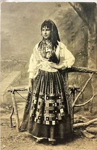 Vestido Tradicional Mujer Portuguesa RPPC Portugal - Imagen 1 de 2