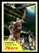 Steve Mix Philadelphia 76ers 1981-82 Topps #E92