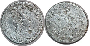 LOUIS XIV 4 SOLS AUX 2 L 1692 B ROUEN - Imagen 1 de 1