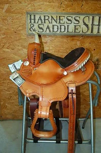 13" GW CRATE BARREL SADDLE MADE IN BRYANT ALABAMA - Picture 1 of 9