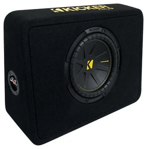Kicker 50TCWC102 CompC 10" Subwoofer+Slim Shallow Sub Box Enclosure 2ohm TCWC102 - Picture 1 of 10