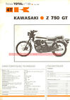 KAWASAKI Z750 Z 750 GT 4 cylindres Fiche Technique Moto 000286