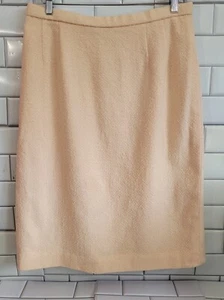 Pendleton Vintage Ladies Pink Wool Blend Straight Skirt Midi Style Boucle... - Picture 1 of 5