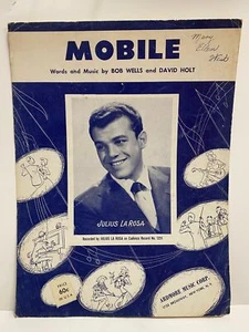 1954 MOBILE Sheet Music JULIUS LA ROSA by Bob Wells, David Holt - Picture 1 of 4