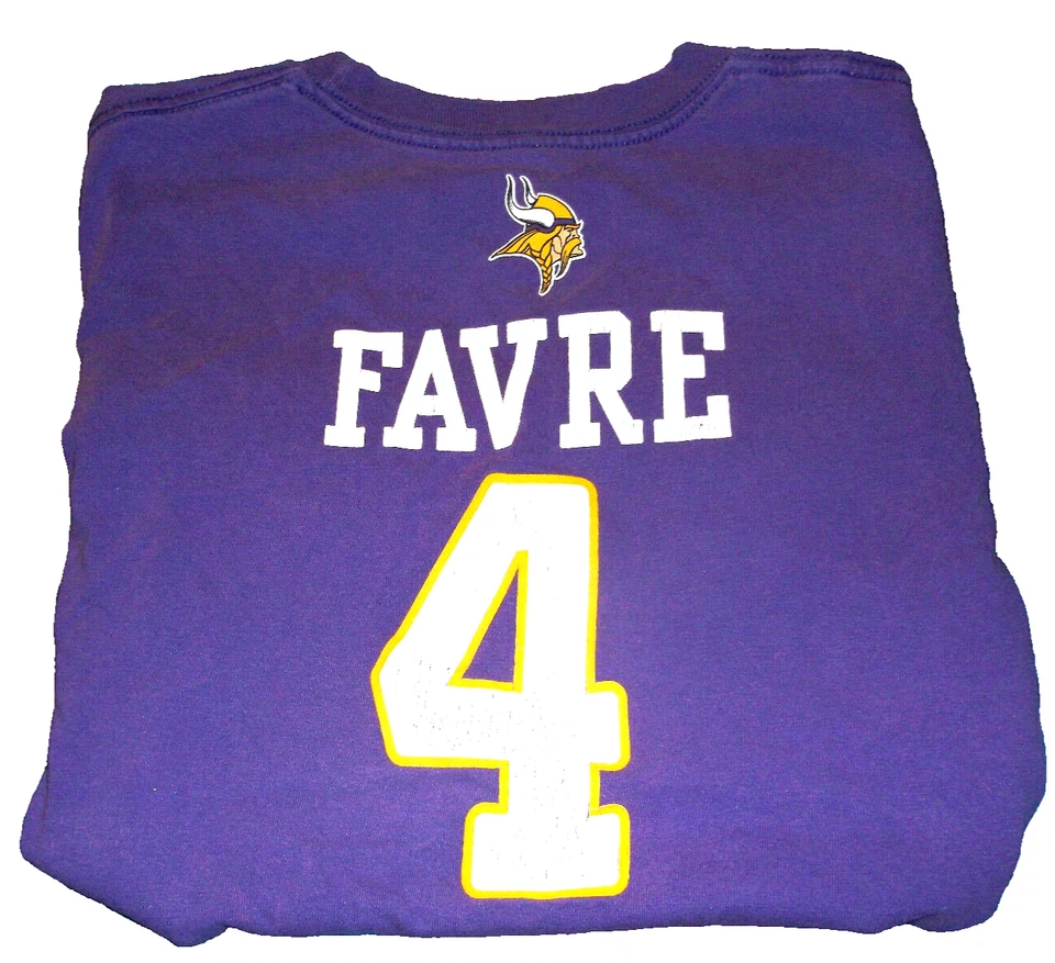 Minnesota Vikings Brett Farve Boys Medium Shirt - Image 1 of 1