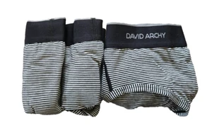 David Archy Slip Intimo Gessato Slip Medio Confezione da 3 - Foto 1 di 3