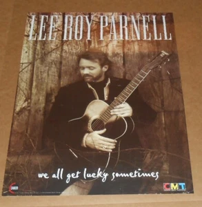 Lee Roy Parnell We all get Lucky Sometimes CMT 1995 Promo Poster 18x24 Country - Bild 1 von 2