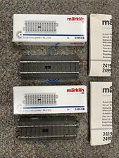 + Marklin HO Scale 24994 Lot of 2 Straight Circuit Track w/ Boxes *ST