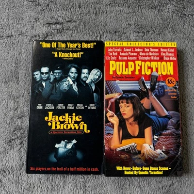 PULP FICTION VHS Tarantino SPECIAL COLLECTOR'S EDITION & Jackie Brown 2 Tape - Image 1 of 3