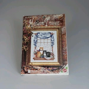 Vintage 1993 Designs für die Nadel Erbstück Schatz Kreuzstich Katzenfreunde mit DMC - Bild 1 von 2