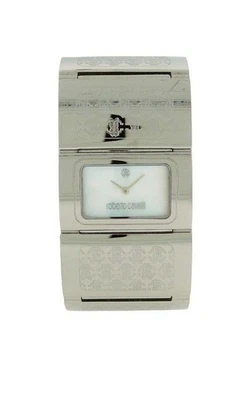 Roberto Cavalli R7253117515 Pavon Women's Rectangle Mother of Pearl Bangle Watch - Image 1 of 3
