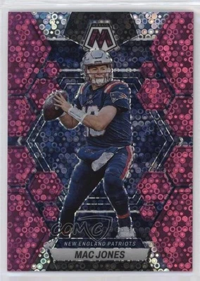 2023 Panini Mosaic No Huddle Pink Mosaic Prizm /20 Mac Jones #160 - Image 1 of 2
