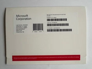Microsoft Windows Server 2019 Datacenter 24 Core DVD & License Key(NEW & SEALED) - Picture 1 of 2