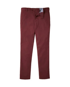 CHARLES TYRWHITT * BRAND NEW * W38 L32 MAROON RED MENS SLIM FIT CHINO RRP £89.95 - Picture 1 of 12