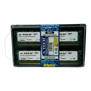 A-Tech 2GB kit (1GBx2) DDR PC2100 DIMM/266MHz - Picture 1 of 6